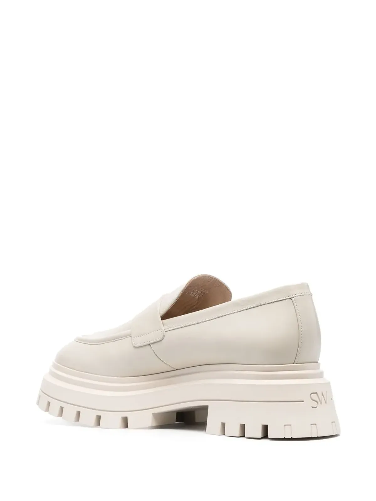 Stuart Weitzman アーモンドトゥ・レザー ローファー - 画像3