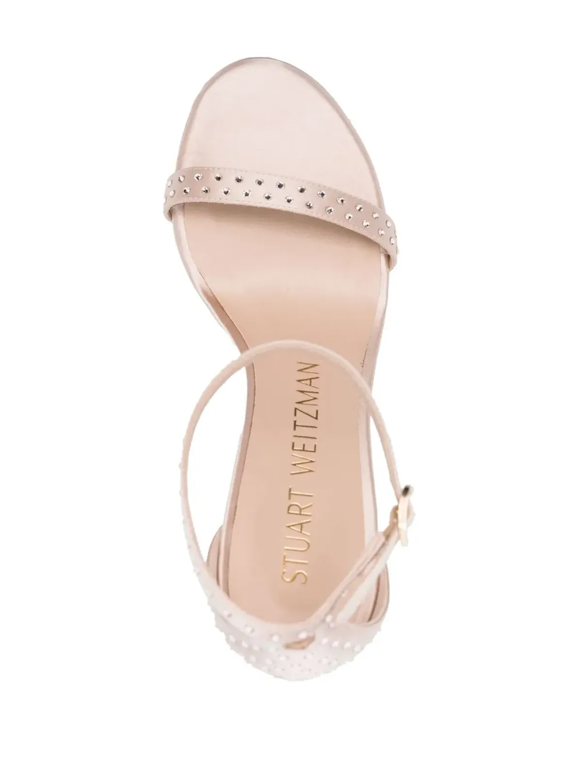 Stuart Weitzman ラインストーン付きプラットフォームサンダル - 画像4
