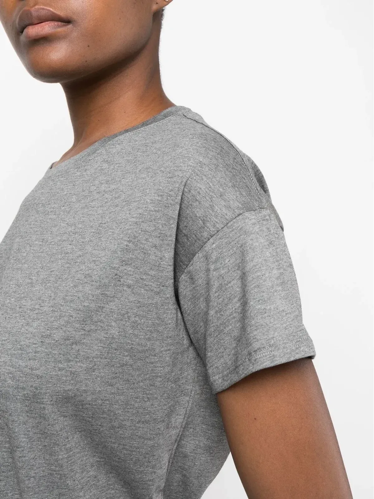 LouLou de Saison Basiluzzo コットン Tシャツ - グレー - 画像5
