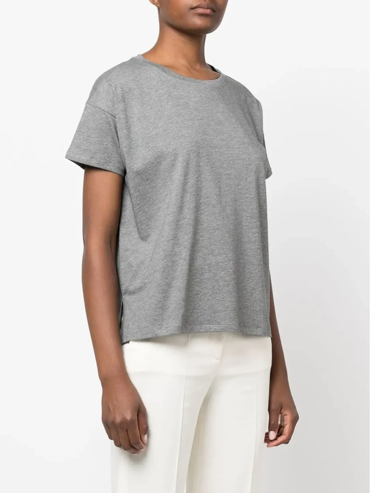 LouLou de Saison Basiluzzo コットン Tシャツ - グレー - 画像3