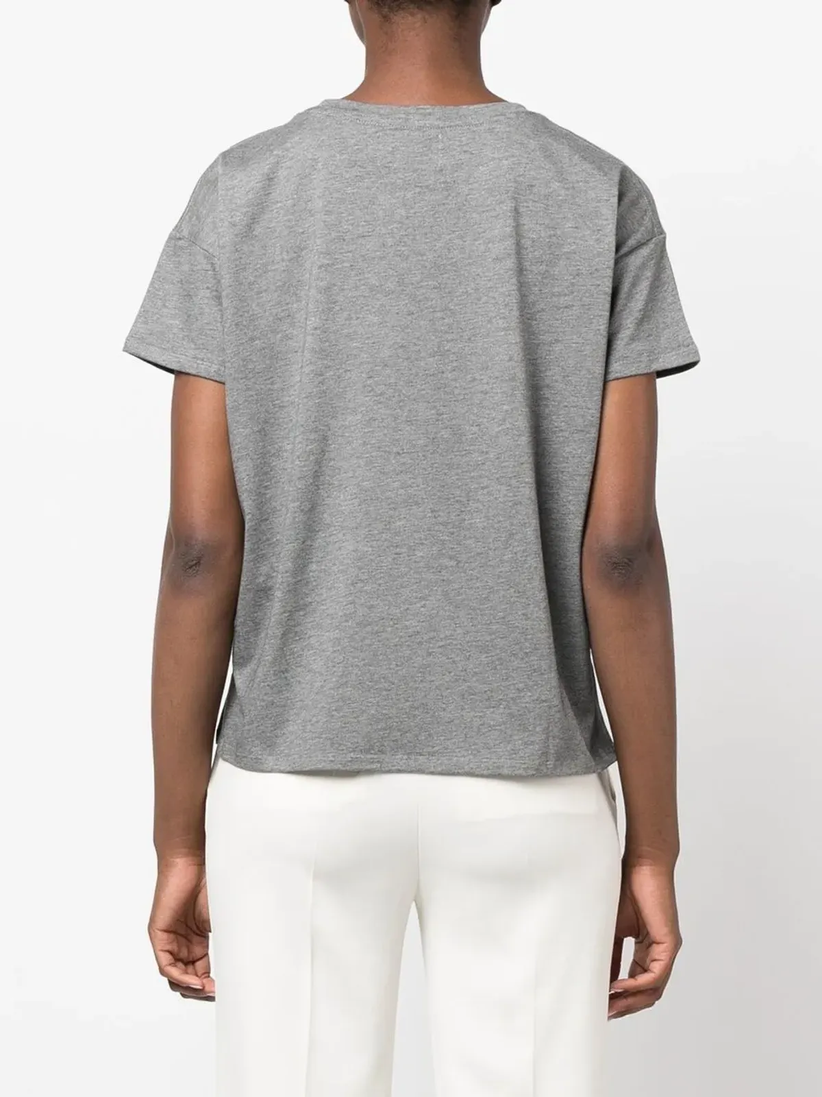 LouLou de Saison Basiluzzo コットン Tシャツ - グレー - 画像4