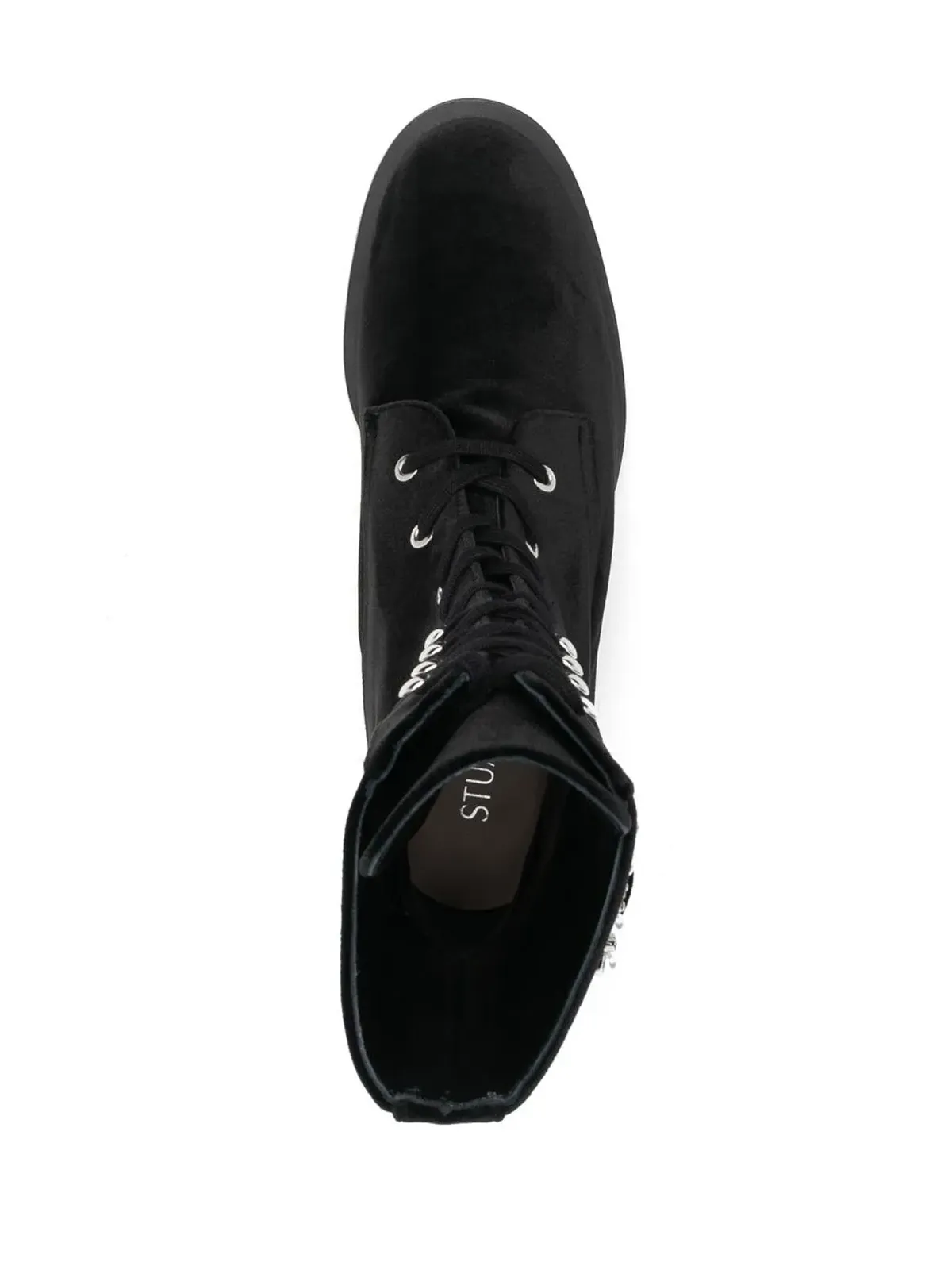 Stuart Weitzman 40mmバックル付きレースアップブーツ - 画像4