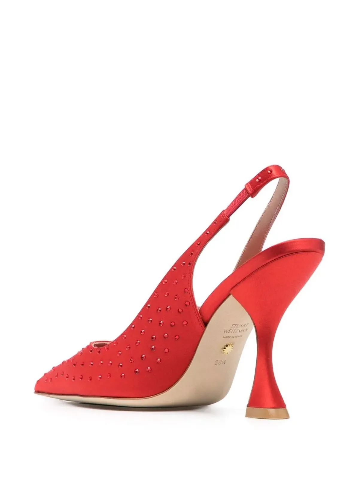 Stuart Weitzman Say ラインストーンパンプス（レッド） - 画像3