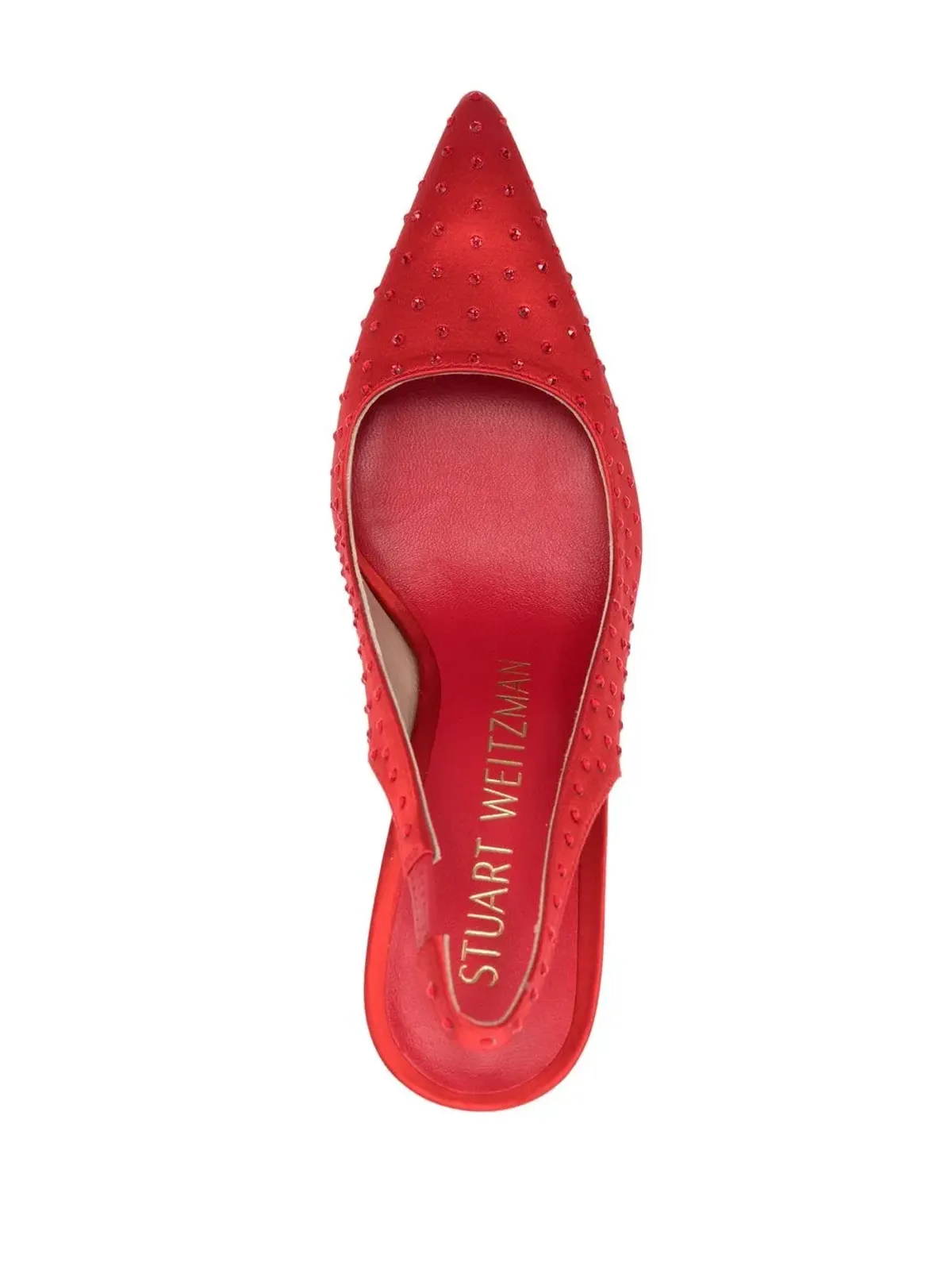 Stuart Weitzman Say ラインストーンパンプス（レッド） - 画像4