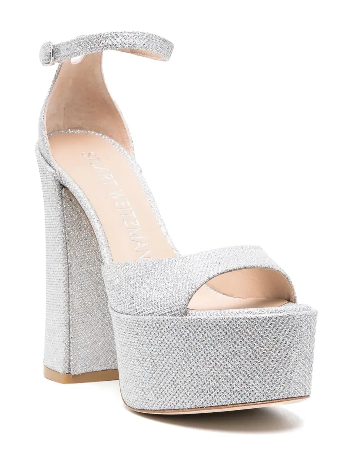 Stuart Weitzman グリッター・プラットフォームサンダル - 画像2