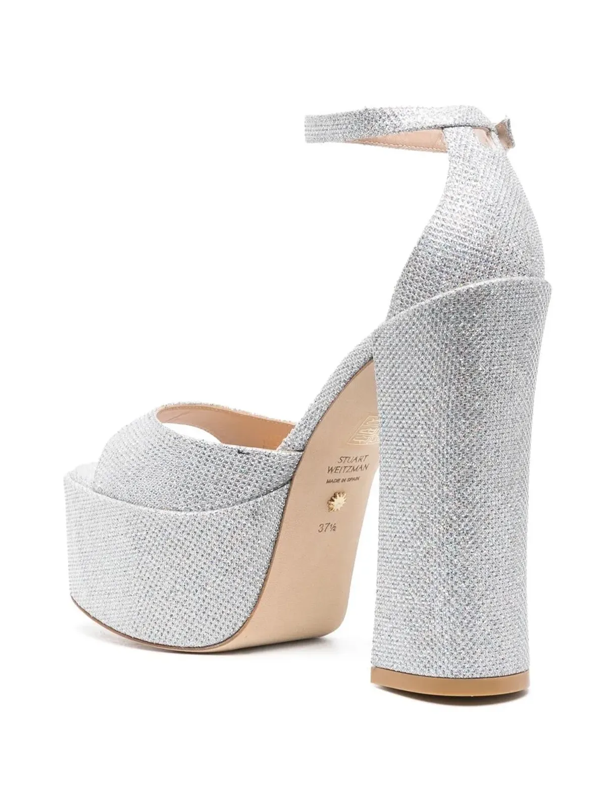 Stuart Weitzman グリッター・プラットフォームサンダル - 画像3