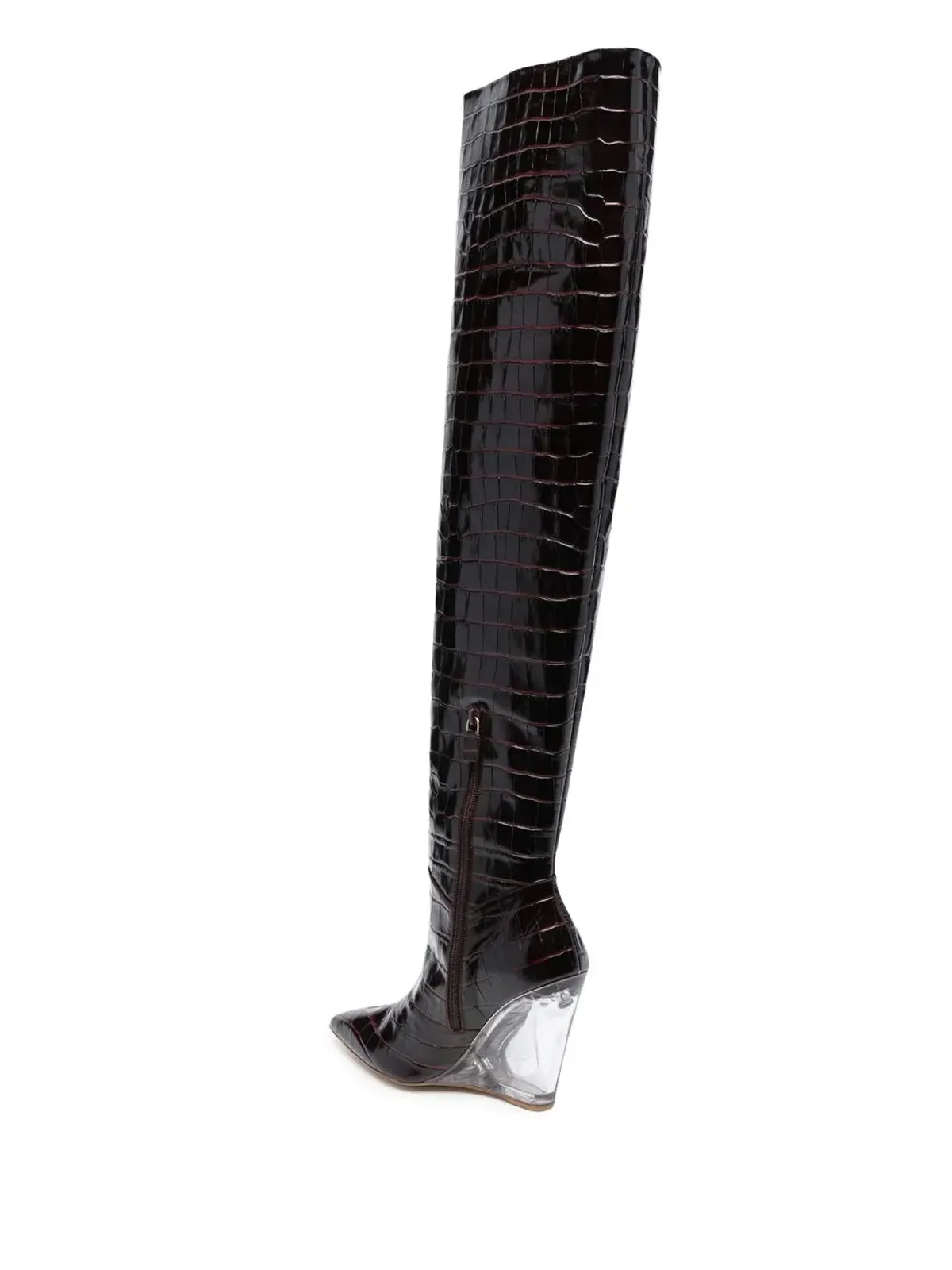 Stuart Weitzman 膝上丈ブーツ（Lucite 100mm） - レッド - 画像3