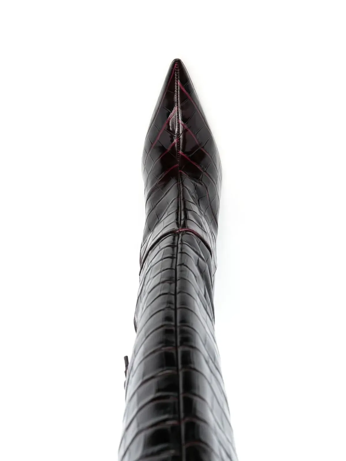 Stuart Weitzman 膝上丈ブーツ（Lucite 100mm） - レッド - 画像4