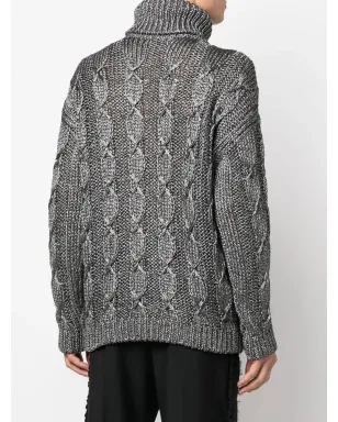 Saint Laurent ケーブルニット ロールネック セーター - サムネイル4