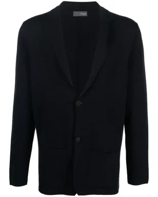 Drumohr V-neck buttoned cardigan - Blue - サムネイル1
