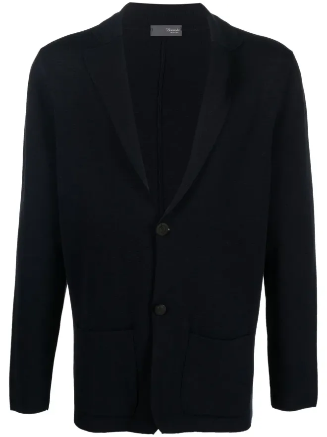 Drumohr Drumohr V-neck buttoned cardigan - Blueの商品画像