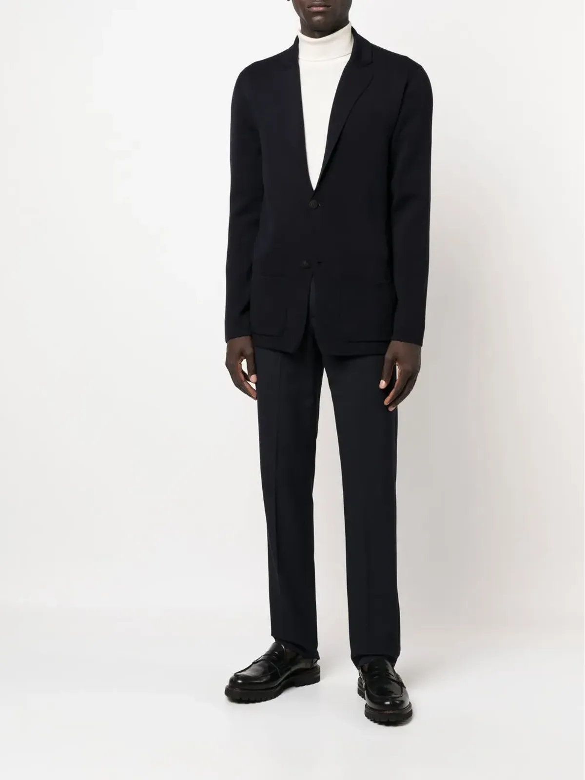 Drumohr V-neck buttoned cardigan - Blue - 画像2