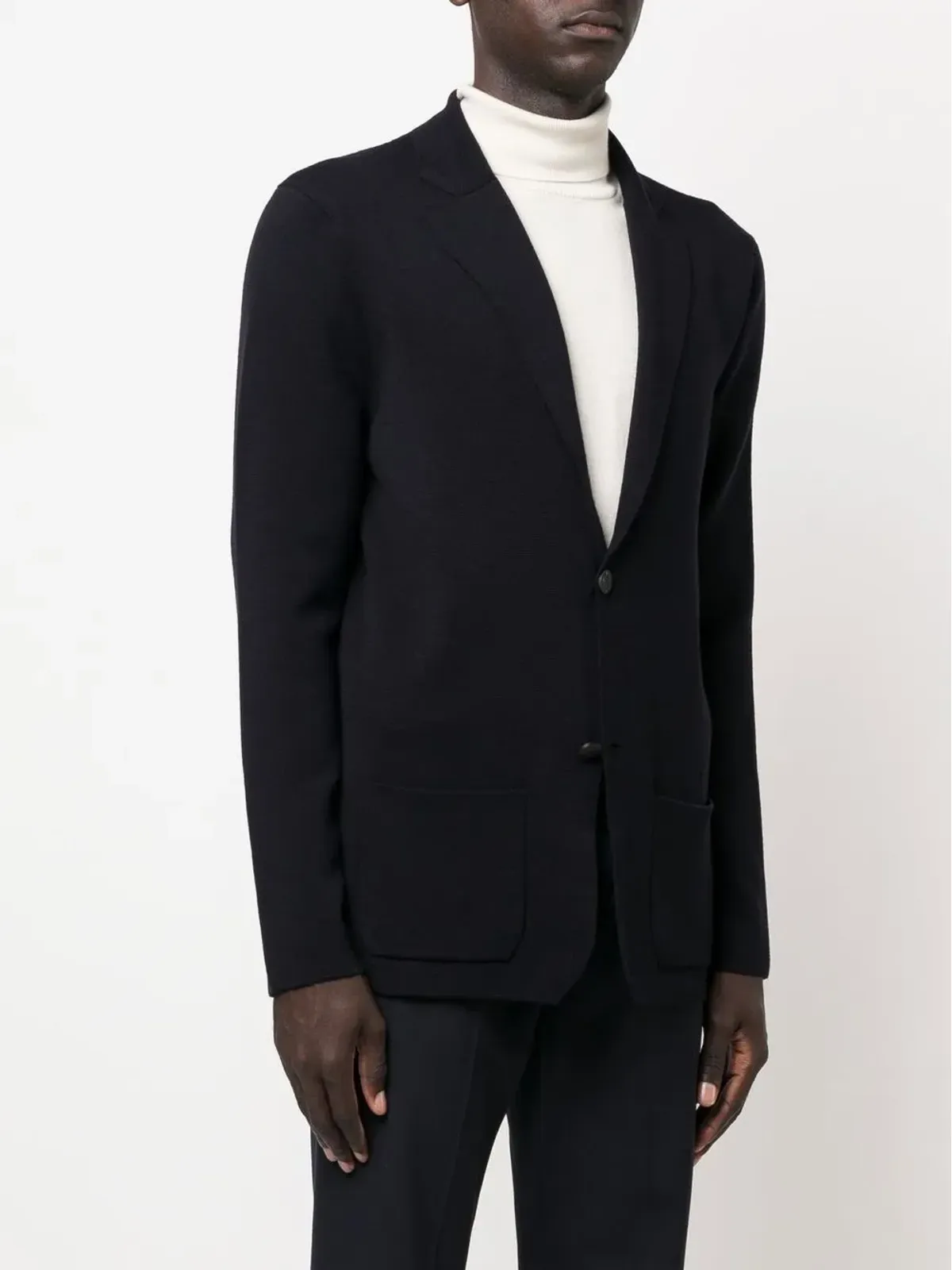 Drumohr V-neck buttoned cardigan - Blue - 画像3