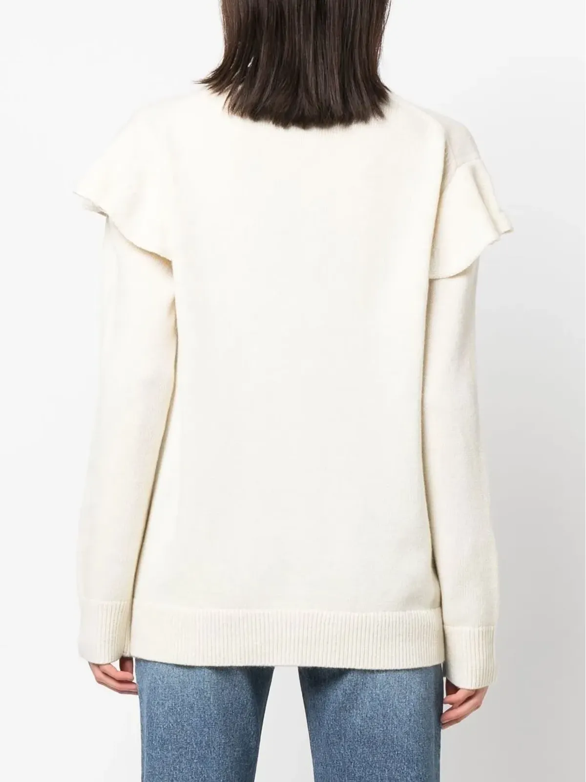 Chloé ラッフルトリム カシミヤ ジャンパー - 画像4