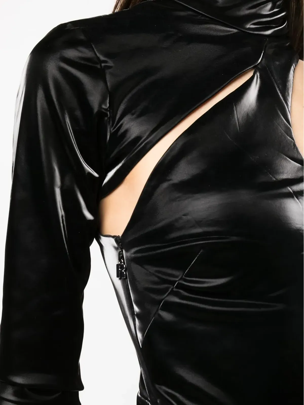 ROTATE BIRGER CHRISTENSEN アシンメトリック片袖ミニドレス - 画像5