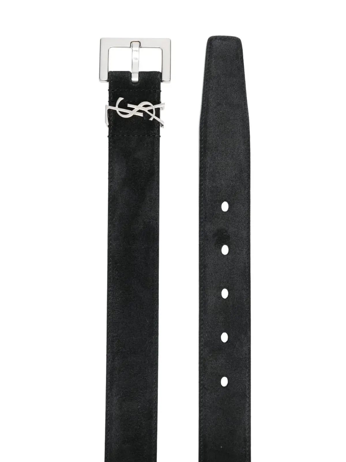 Saint Laurent ロゴプレートレザーベルト - 画像2