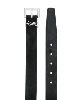 Saint Laurent ロゴプレートレザーベルト - サムネイル2