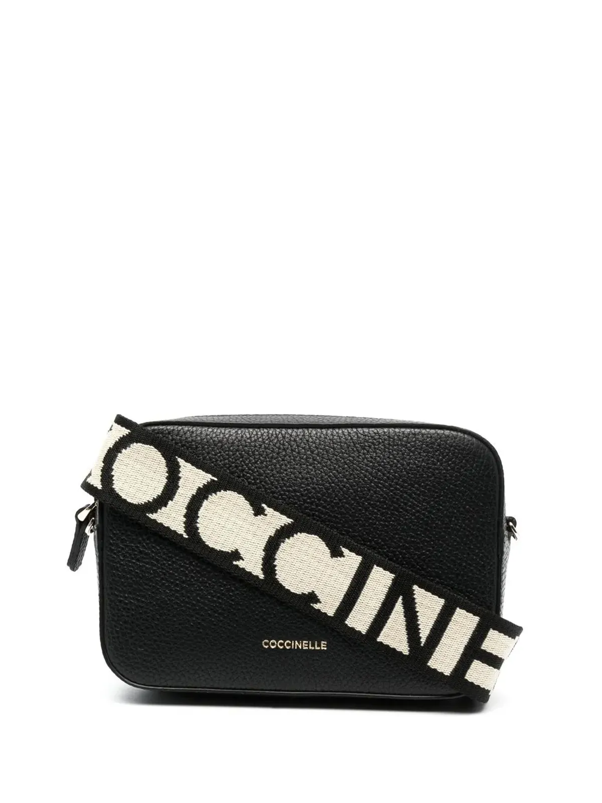 Coccinelle ロゴプレート付きレザーサッチェルバッグ - 画像1