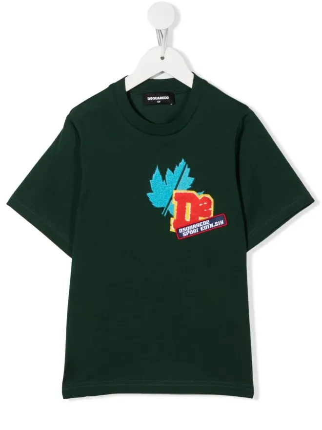 DSQUARED2 KIDS DSQUARED2 KIDS パッチディテール コットンTシャツの商品画像