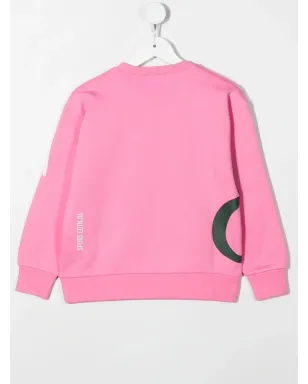 DSQUARED2 KIDS テキストプリント クルーネック スウェットシャツ - ピンク - サムネイル2