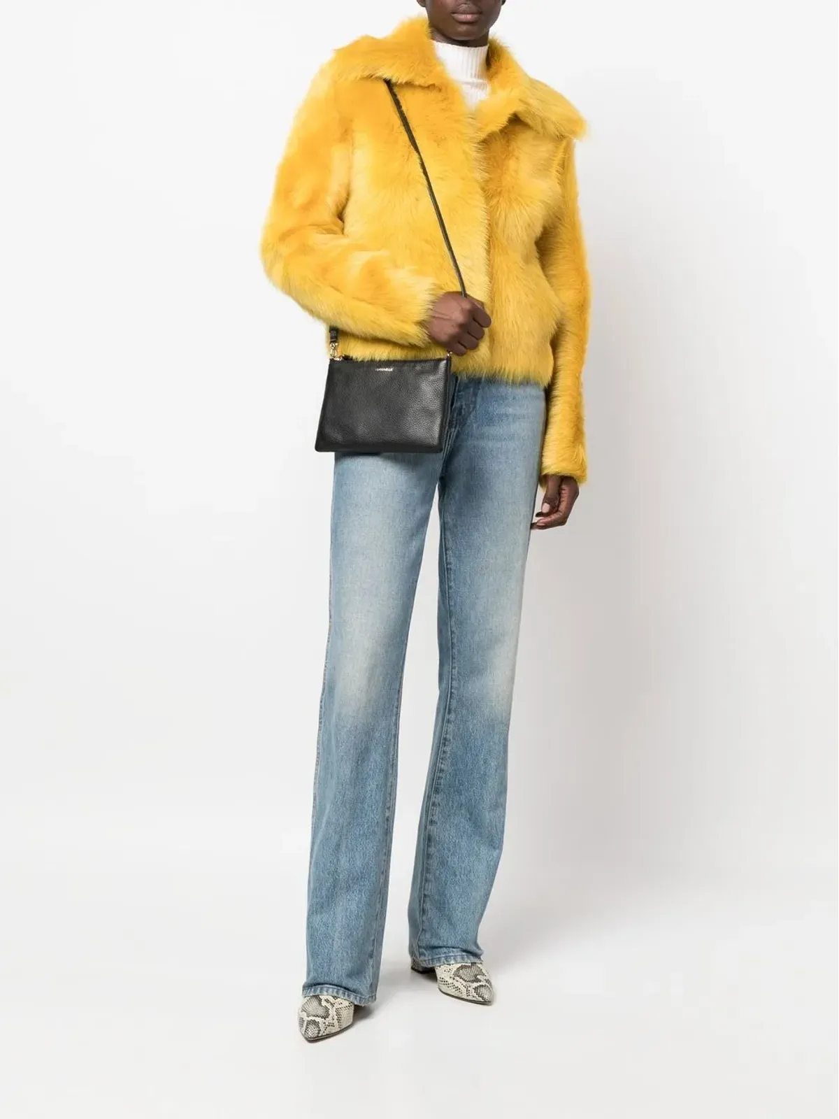 Coccinelle シボ加工クロスボディバッグ - Black - 画像2