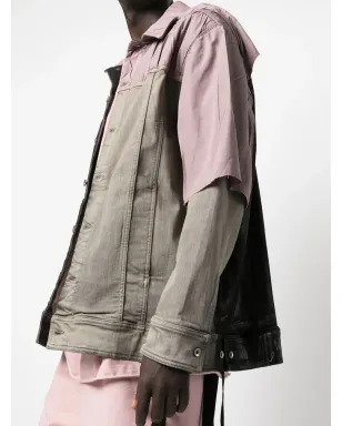 Rick Owens DRKSHDW ジャンボ ワーカー パッチワークジャケット - サムネイル5