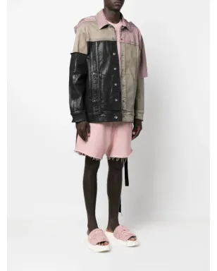 Rick Owens DRKSHDW ジャンボ ワーカー パッチワークジャケット - サムネイル3