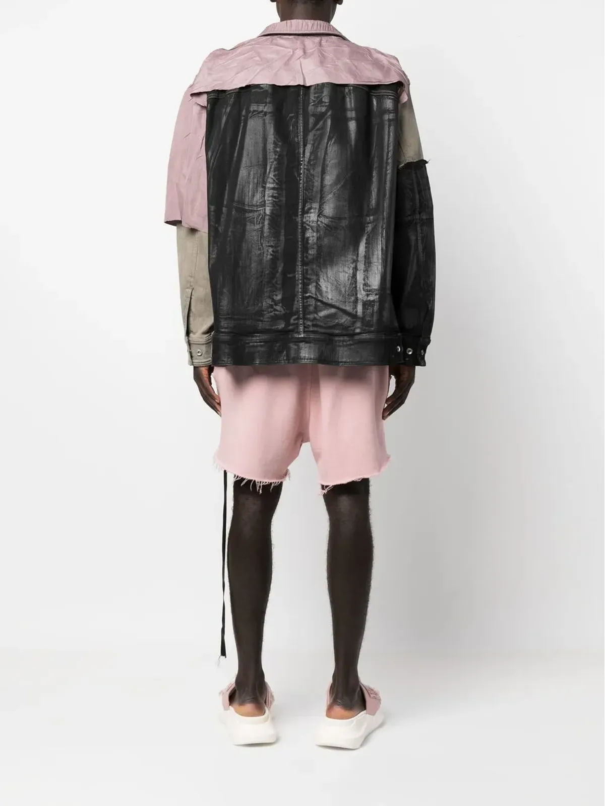 Rick Owens DRKSHDW ジャンボ ワーカー パッチワークジャケット - 画像4