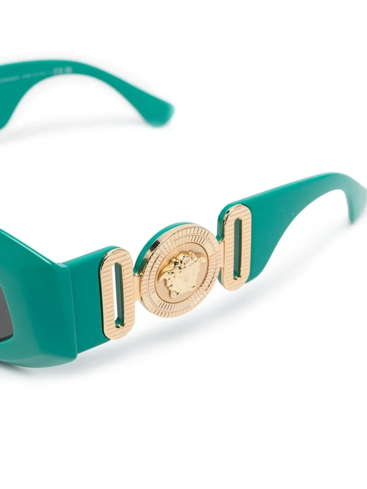 Versace Eyewear メデューサヘッド・ディテールのオーバルフレーム サングラス - グリーン - 画像3