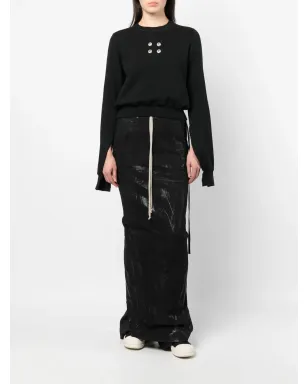 Rick Owens DRKSHDW アイレット装飾のクロップドスウェット - サムネイル2