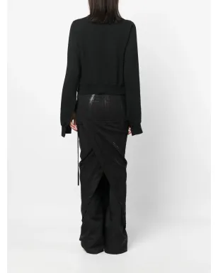 Rick Owens DRKSHDW アイレット装飾のクロップドスウェット - サムネイル4