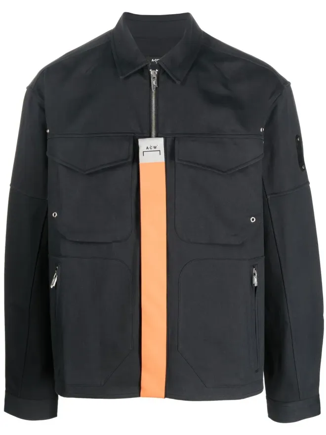 A-COLD-WALL* A-COLD-WALL* Stria シャツジャケット ブラックの商品画像