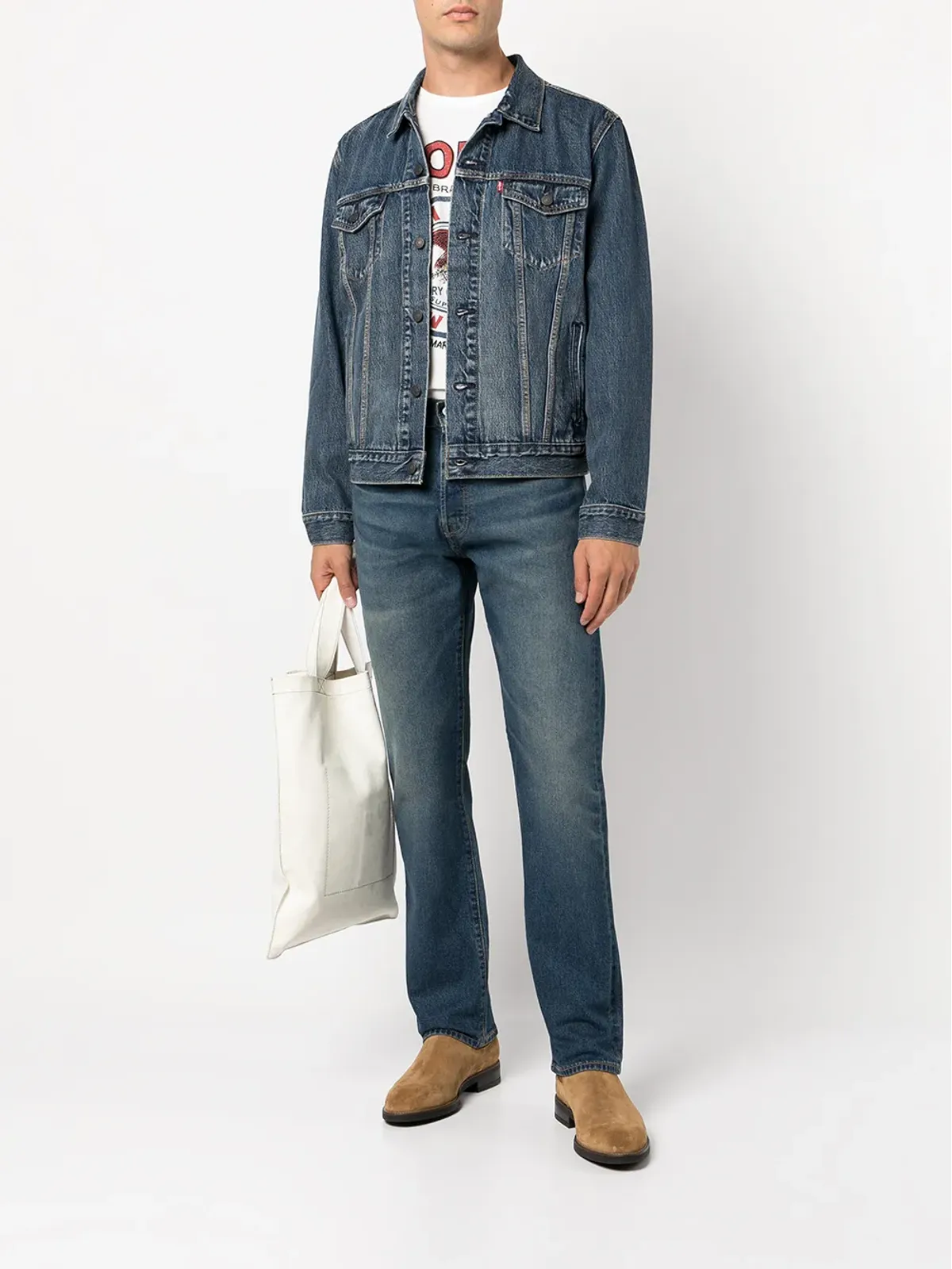 Levi's トラッカー デニムジャケット ブルー - 画像2