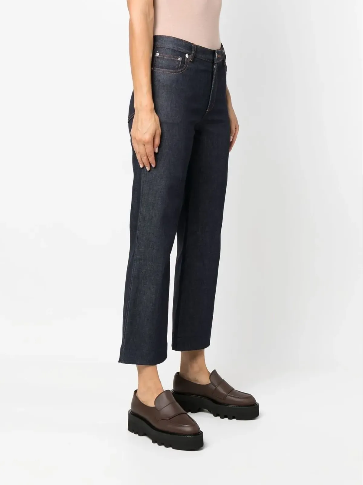 A.P.C. ミッドライズ クロップドジーンズ - 画像3