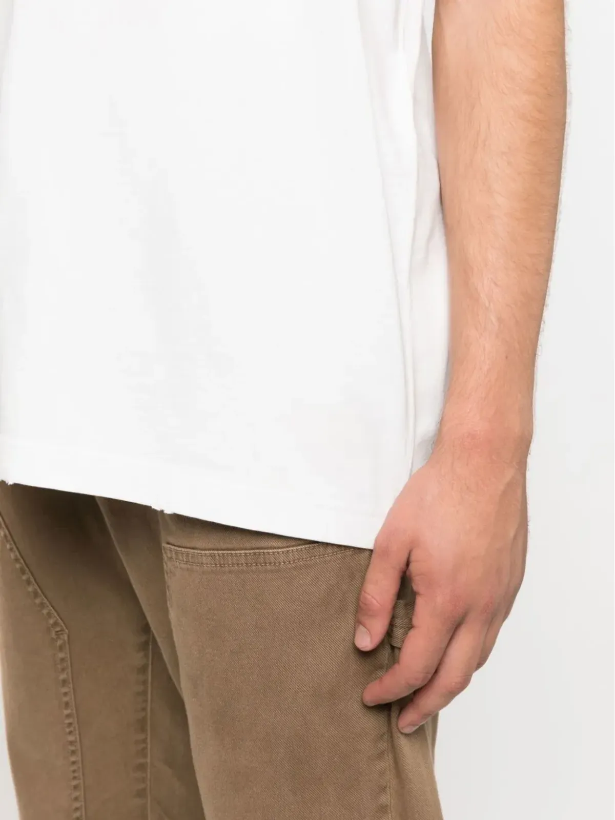 Golden Goose embroidered-logo short-sleeved T-shirt - White - 画像5