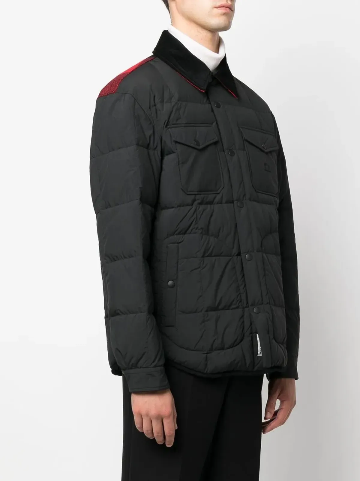 Woolrich キルテッド ジャケット（プレススタッド式ファスナー） - 画像4