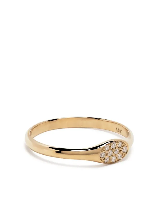 Zoe Chicco Zoë Chicco シグネットリング 14kt イエローゴールド ダイヤモンドの商品画像
