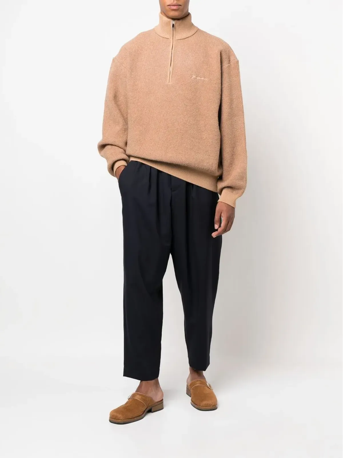Marni テーパードパンツ（ウエストゴム付き・ベルトループ） - 画像2