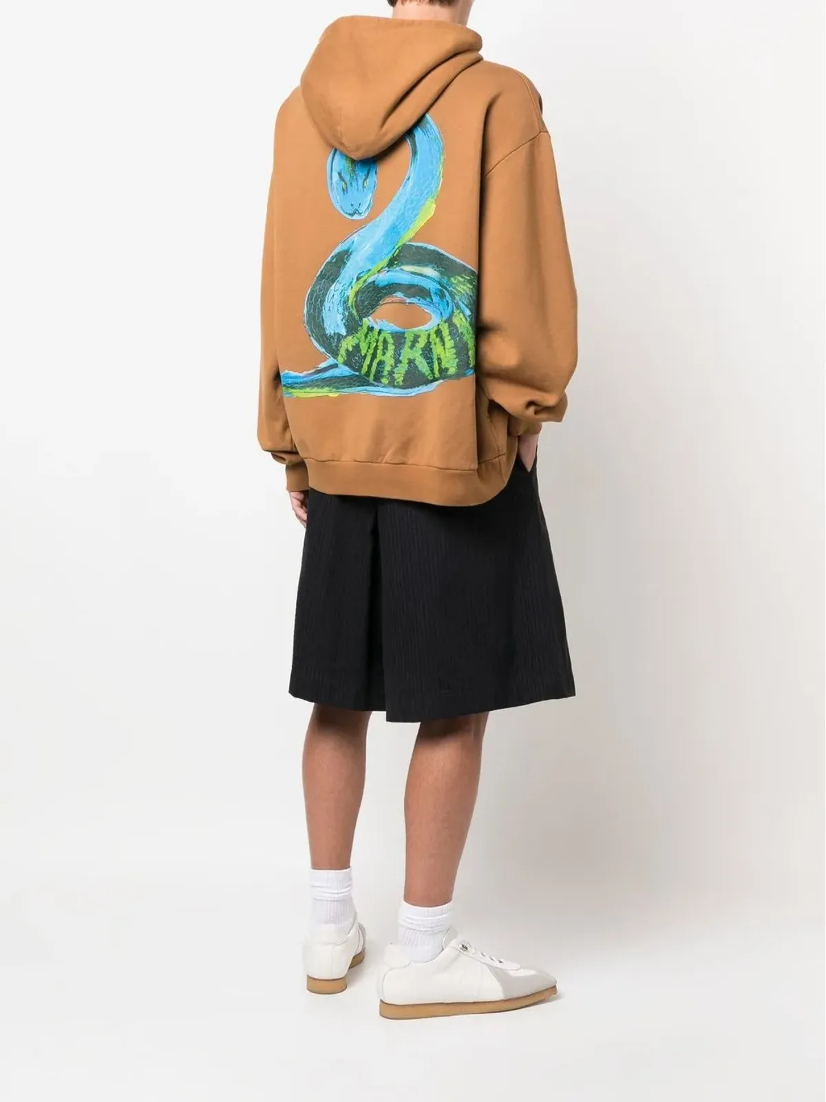 Marni スネークグラフィックプリントのフーディ - 画像2