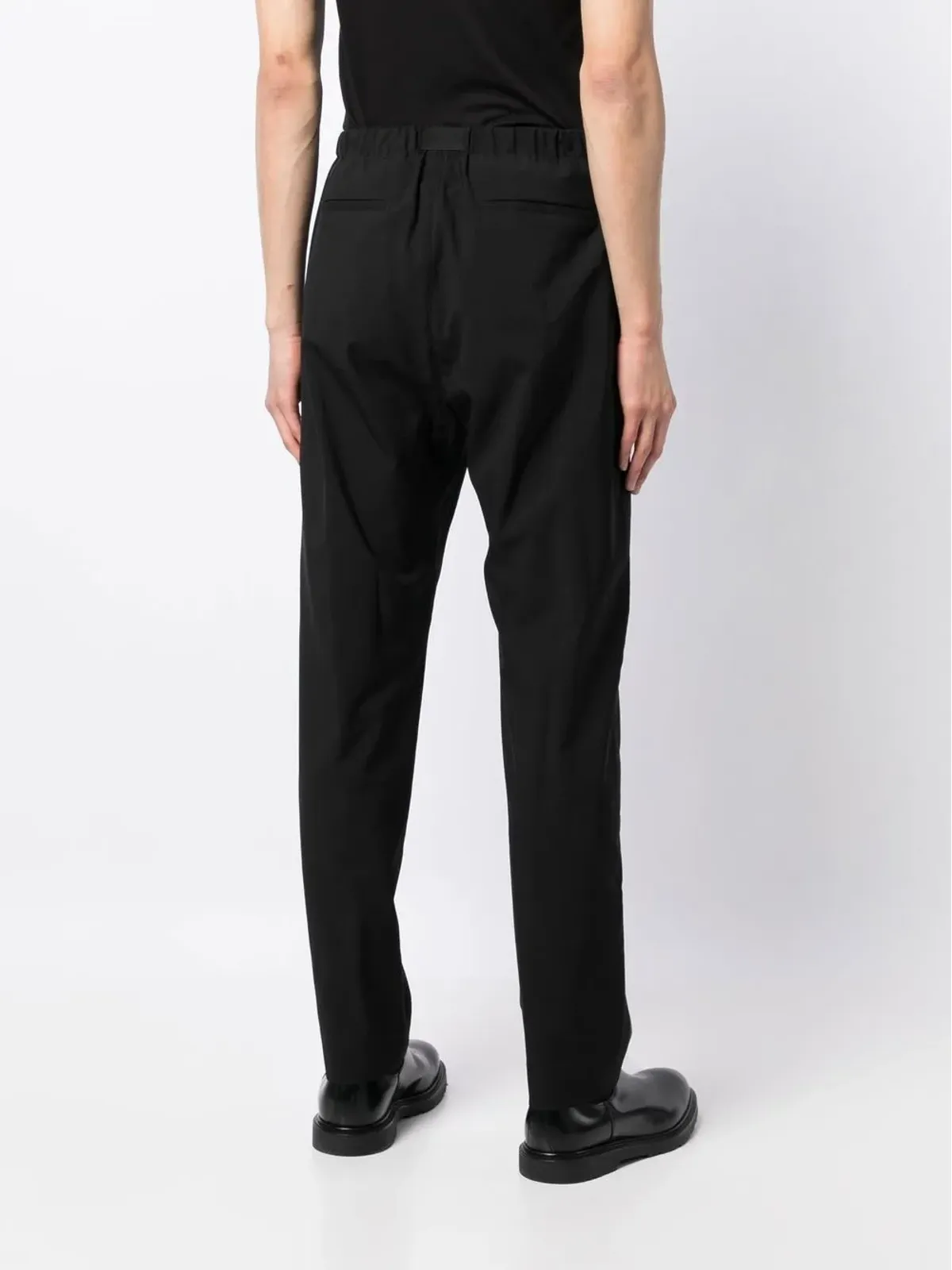 Paul Smith ベルト付きテーパードパンツ - ブラック - 画像3