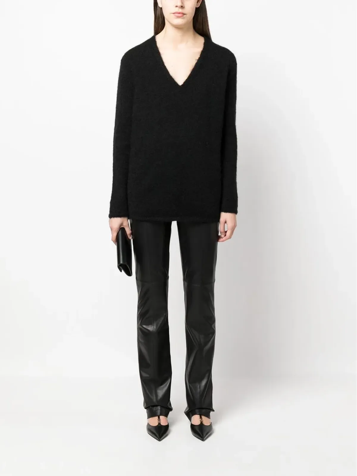 TOM FORD Vネック編みニットセーター - 画像2