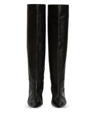 Jil Sander レザー膝丈ブーツ - サムネイル4