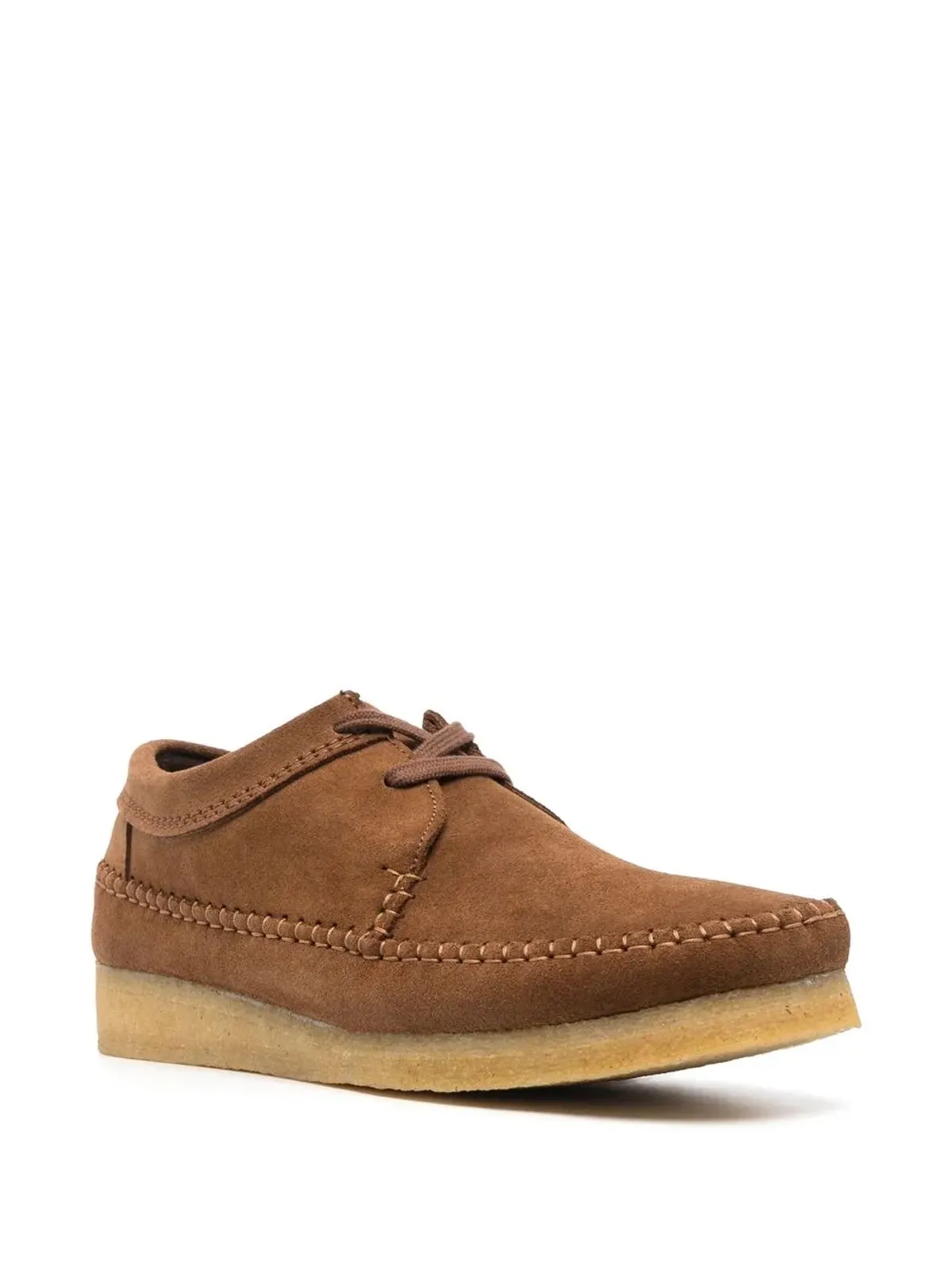 Clarks Originals アイコニック スエード ウィーバーシューズ ブラウン - 画像2