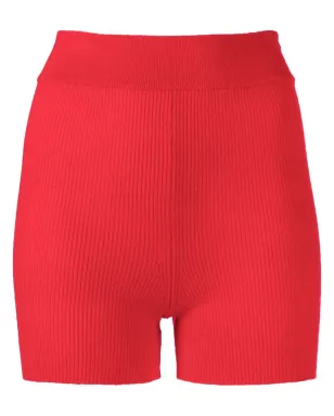 Cashmere In Love Alexaニットサイクリングショーツ - レッド - サムネイル1