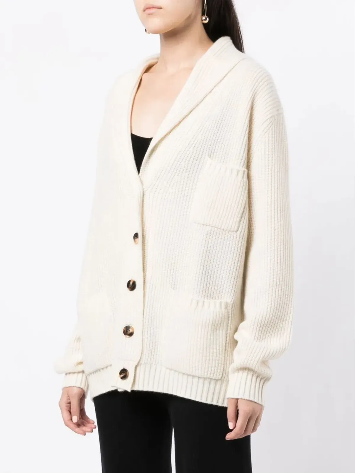 Cashmere In Love Vネック カシミヤ カーディガン - 画像3