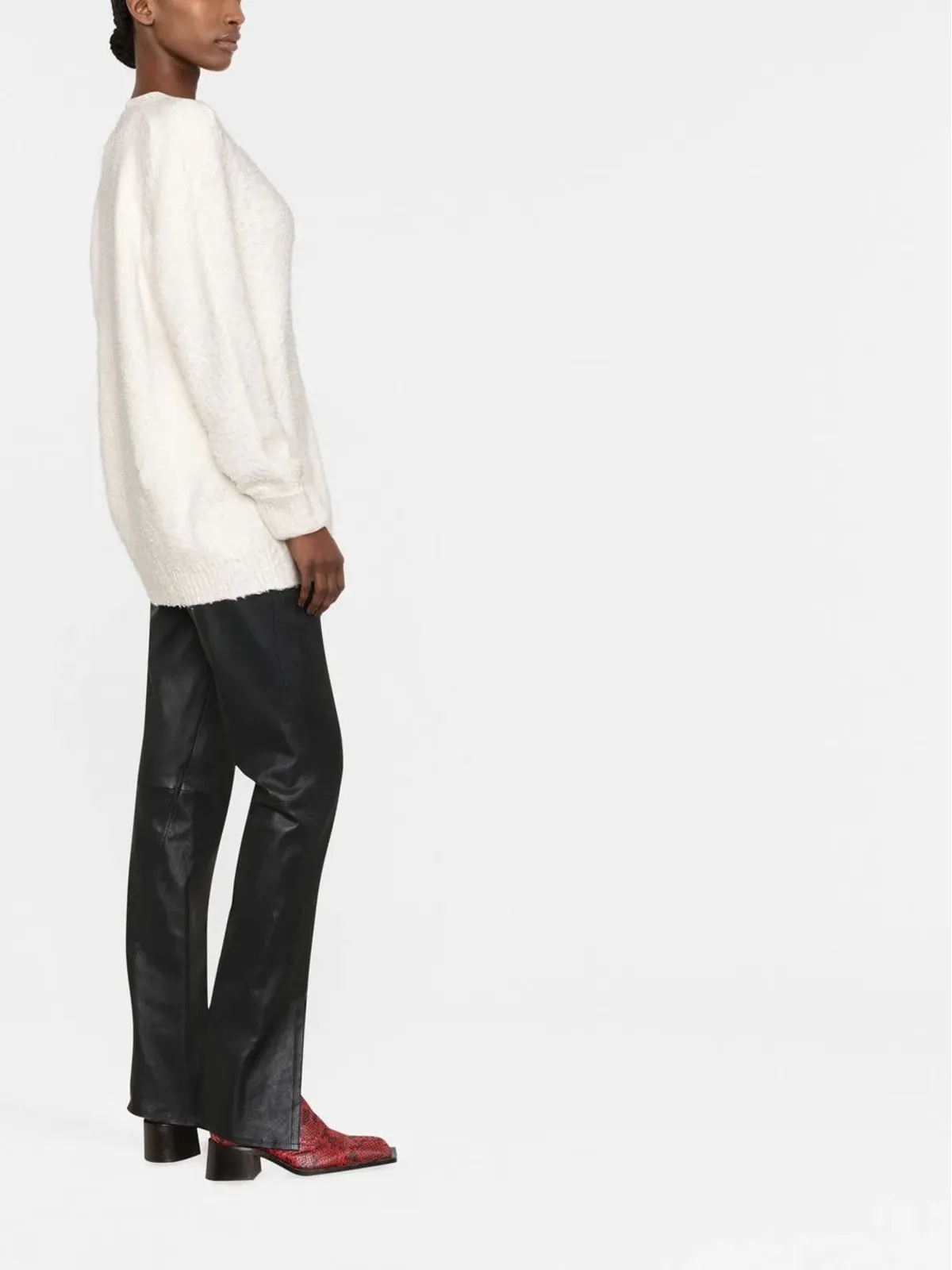 Maison Margiela Vネックニットカーディガン - 画像3