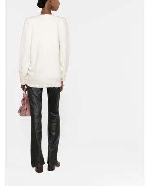 Maison Margiela Vネックニットカーディガン - サムネイル4