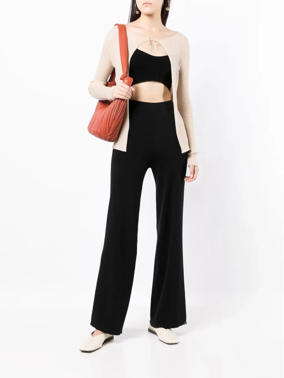 Cashmere In Love Evie cashmere bralette - Black - 画像2