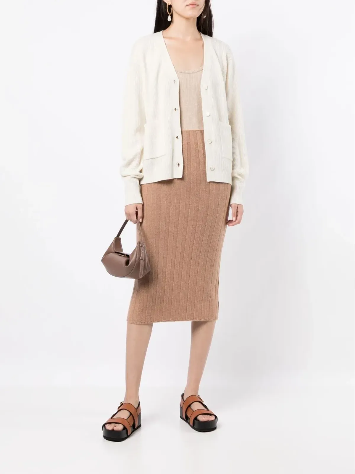 Cashmere In Love Paulaカシミヤタンクトップ - Brown - 画像2