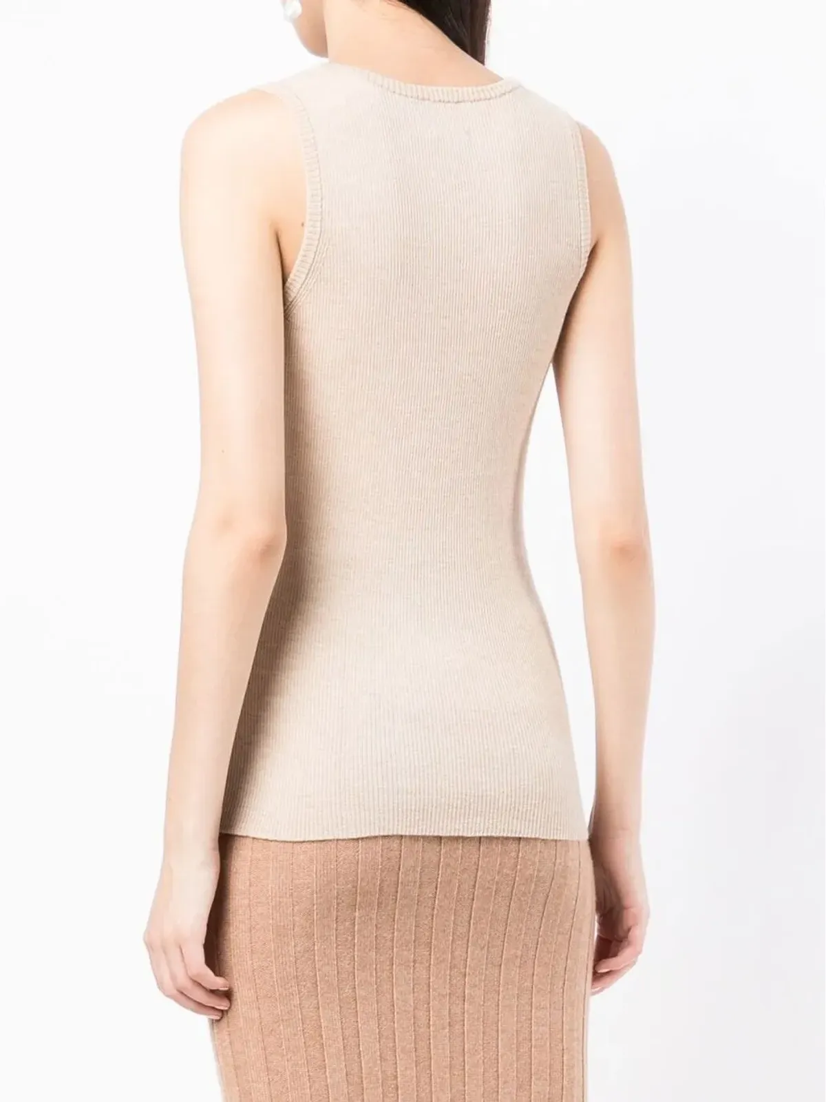 Cashmere In Love Paulaカシミヤタンクトップ - Brown - 画像4